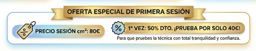 Oferta primera sesión cm2 con Plasma Pen Laly Especialista